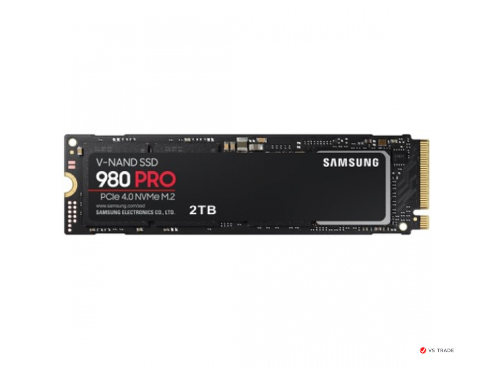 Твердотельный накопитель Samsung 980 PRO MZ-V8P2T0BW [2 ТБ, M.2 2280 PCI-E, чтение: 6900 МБ/с, запись: 5000 МБ/с, TLC]