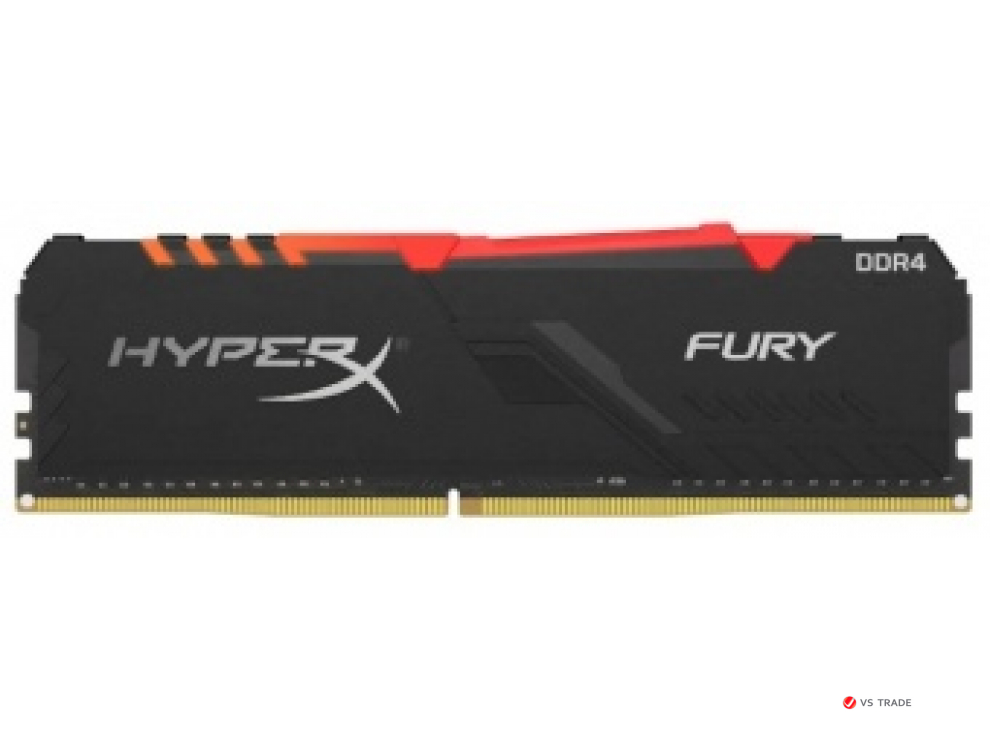 ОЗУ Kingston Hyper X Fury RGB 8Gb/3733 CL19, 1.35V, HX437C19FB3A/8