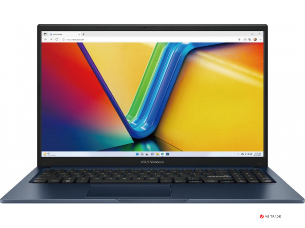 Ноутбук ASUS Vivobook X1504ZA-BQ944W/BLUE/15.6" FHD 16:9 IPS 60Hz/i3-1215U/8G/512G/IntGfx/W11H