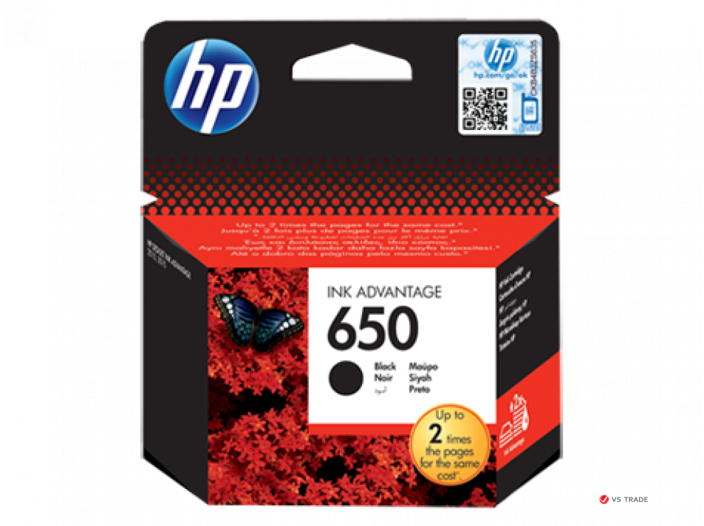 Картридж струйный HP CZ101AE №650, для HP Deskjet Ink Advantage 2515/2515 e-All-in-One, черный