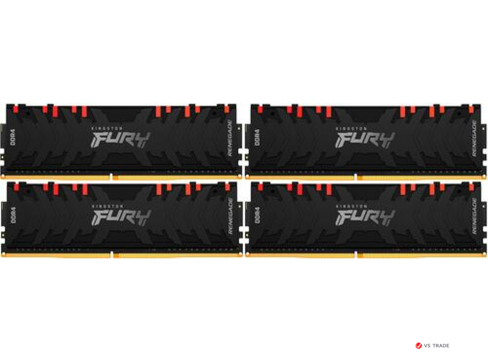 ОЗУ Kingston FURY Renegade RGB 128Gb(32Gb*4)/3600 DDR4 DIMM, CL18, KF436C18RBAK4/128