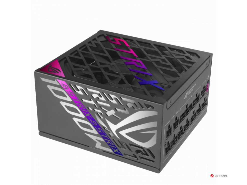 Блок питания ASUS ROG-STRIX-1000P-GAMING, 1000W, 80Plus Platinum, Full Modular, RGB, BOX