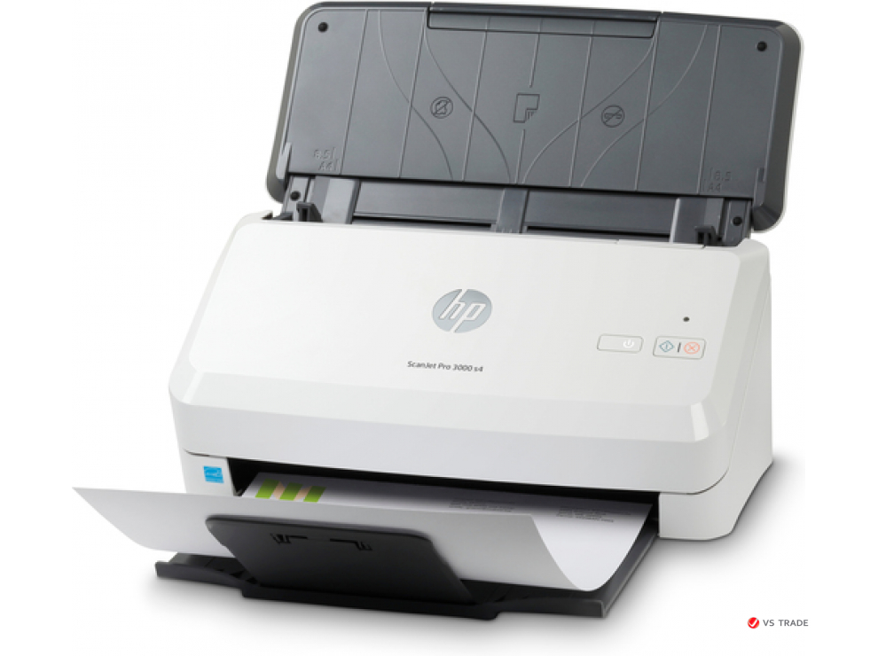 Сканер HP SJ Pro 3000 s4 потоковый с полистовой подачей 6FW07A, A4, 40 стр/80 изобр/мин 600x600dpi, 48bit, USB 3.0