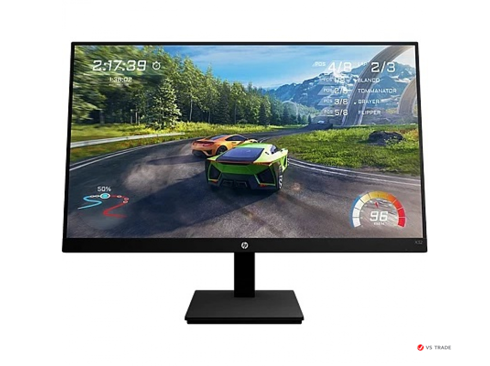 Монитор HP 2V7V4E9 X32 Gaming QHD 31.5" IPS,165Hz,400cd/m2,H178°/V178°,1000:1,1ms,HDMI,DP,Black
