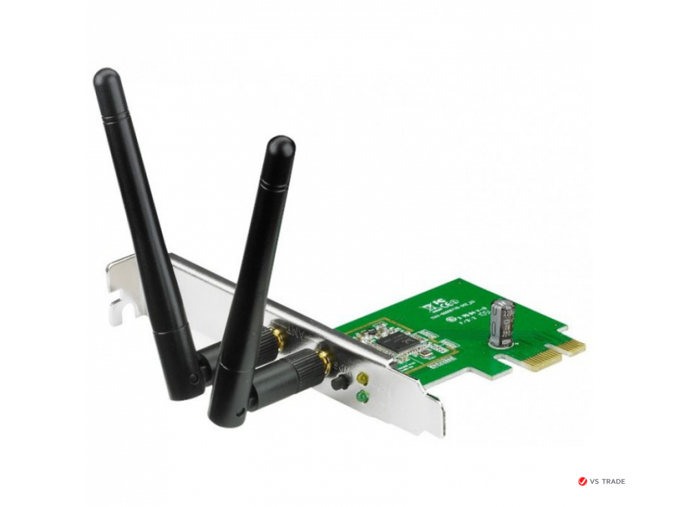 Беспроводной адаптер Wi-Fi ASUS PCE-N15 с интерфейсом PCI Express, 802.11 b/g/n, 300Mbps, 90-IG1U003M00-0PA0
