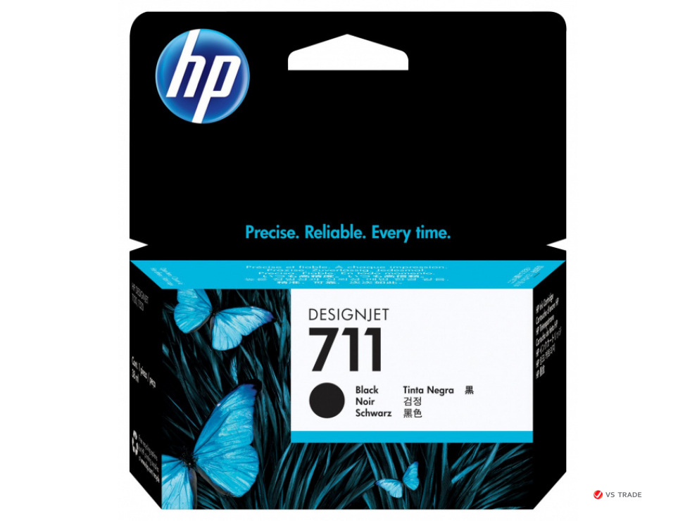 Картридж струйный HP CZ129A (711), Черный , объем 38 мл , cовместимые продукты HP Designjet T120, HP Designjet T520