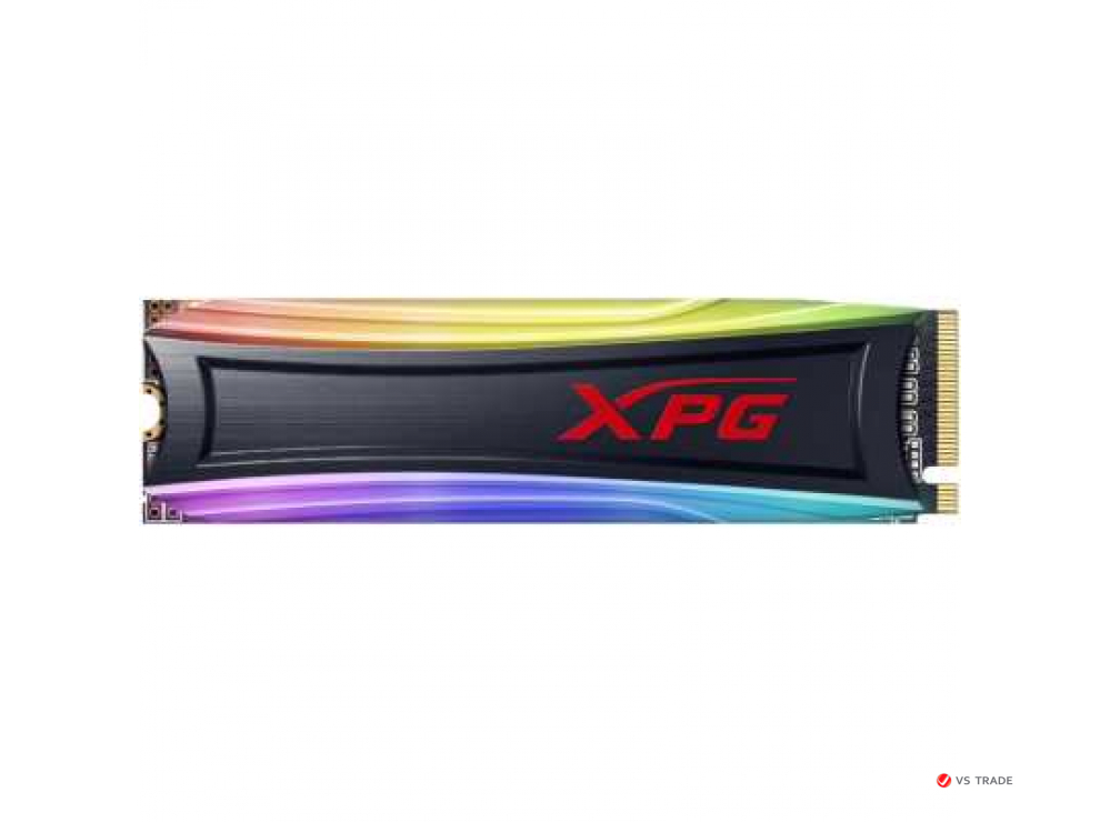 Твердотельный накопитель ADATA AS40G-256GT-C,XPG Spectrix S40G RGB,256Gb,M2,2280,Write 1200/Read3500,PCI-E Gen3 x4, NVMe