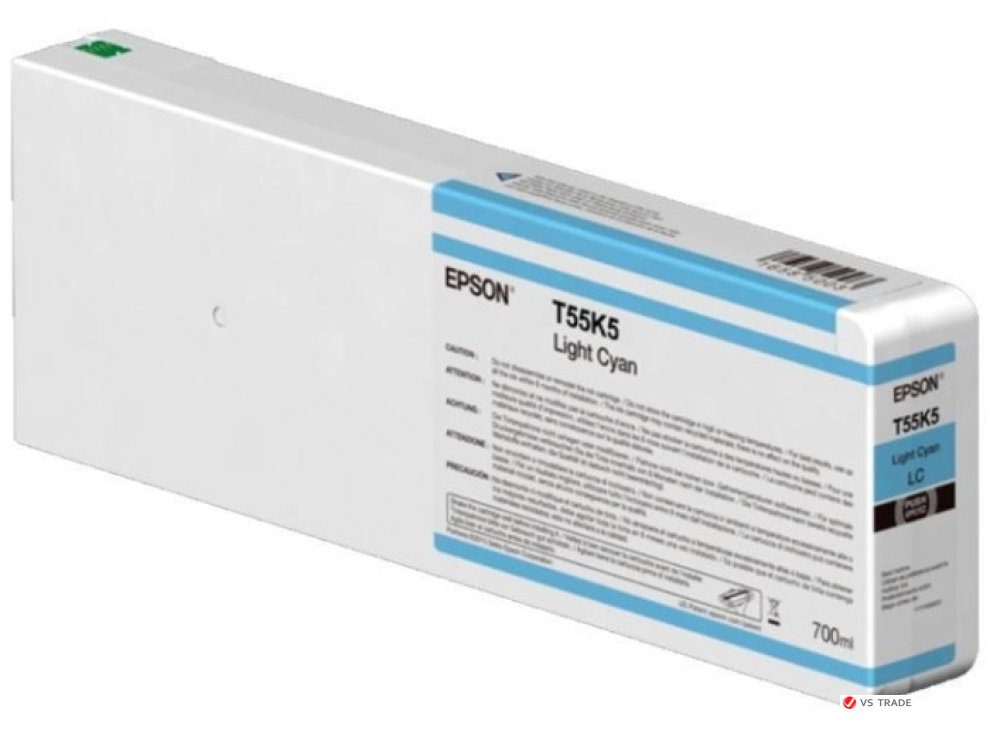 Картридж со светло-голубыми чернилами Epson C13T55K500 UltraChrome HDX/HD 700ml