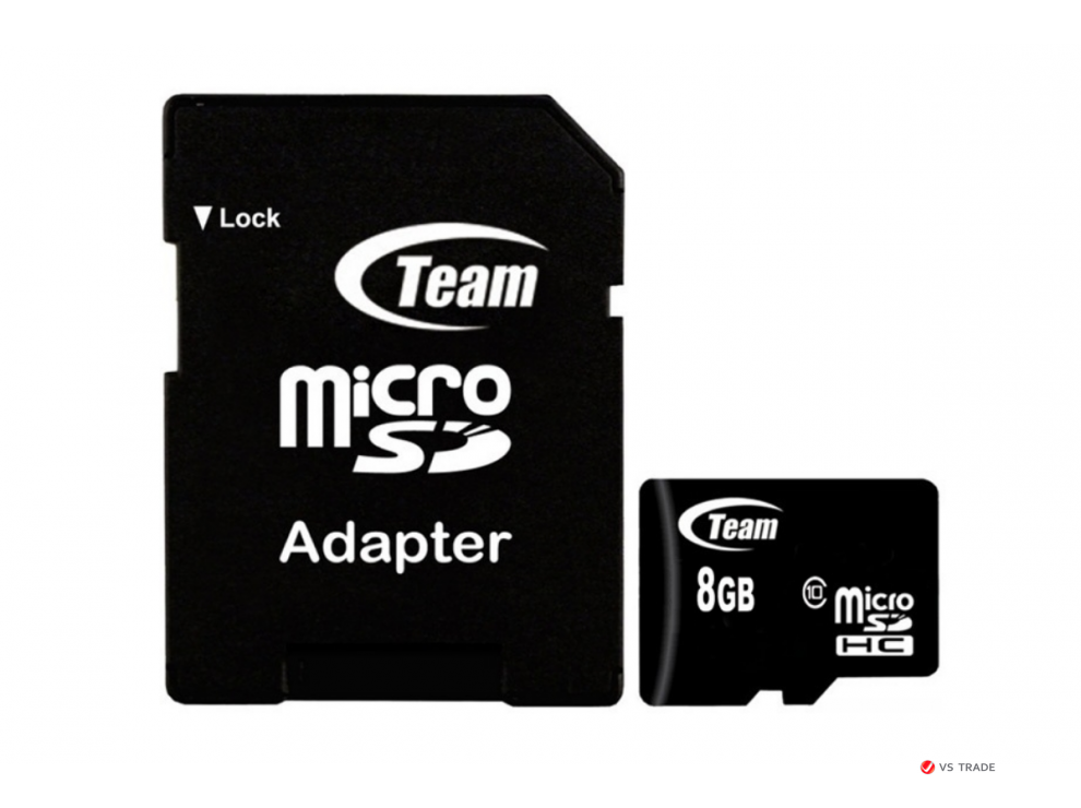Карта памяти Team Group Micro-SDHC TUSDH8GCL1003 8Gb w/Adapter