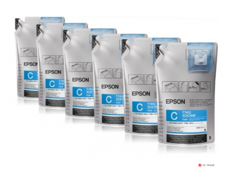Набор картриджей Epson C13T773240 Cyan с голубыми чернилами 6х1л для Epson SureColor SC-B6000/B7000