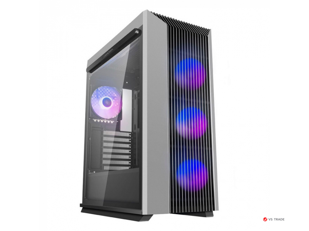 Kорпус Deepcool CL500F R-CL500-BKNMA4N-A-1 ATX/Micro ATX/Mini-ITX,USB,3.1*2, HD-Audio+Mic,Кулер4*120см ARGB,БезБ/ПЧерный