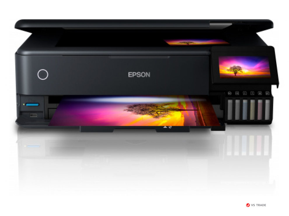 МФУ струйное цветное Epson L8180 А3, C11CJ21403, 32 стр/мин, WIFI, Duplex, Ethernet, USB, SD cart, no ADF