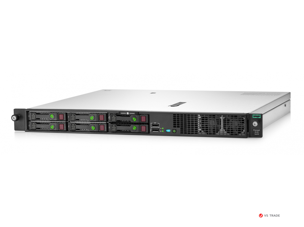 Сервер P17081-B21 HPE DL20 Gen10 1U (Xeon E-2236(6C-3.4G)/ 1x16GB U/ 4 SFF SC/ SATA RAID/ 2x1GbE/ 1x500Wp/ 3yw)