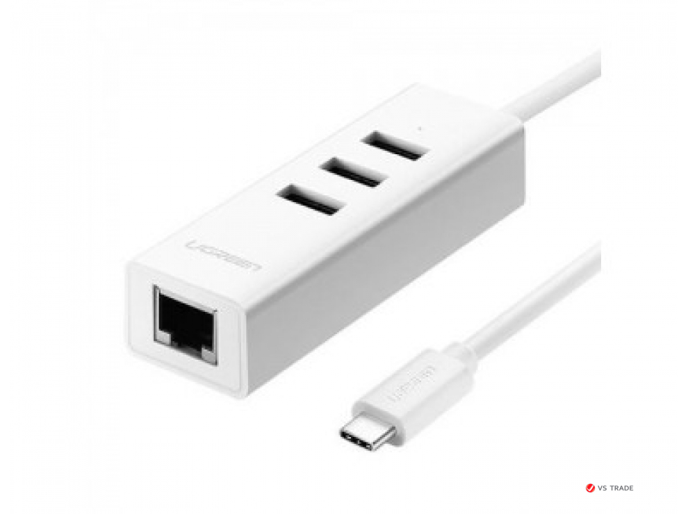 Конвертер сигнала UGREEN 20792 USB 2.0 Type C Combo (White)