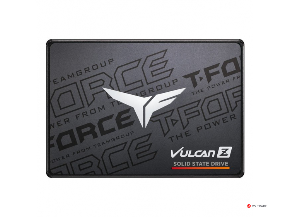 Твердотельный накопитель Team Group T-FORCE VULCAN Z, 256Gb, SATA III, R520Mb/s, W450Mb/s, TLC, T253TZ256G0C101, Retail