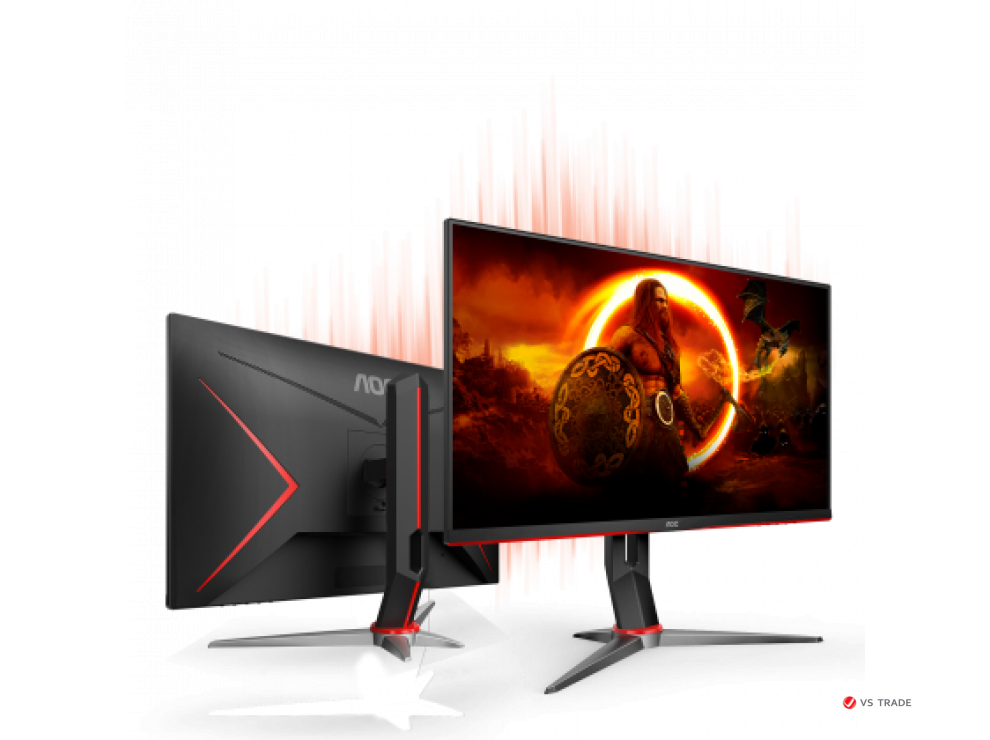 Монитор AOC Q27G2S/EU IPS,27",16:9 QHD(2560x1440x165Hz),350cd/m2,1000:1,178/178,1ms,DP,2xHDMI,Black