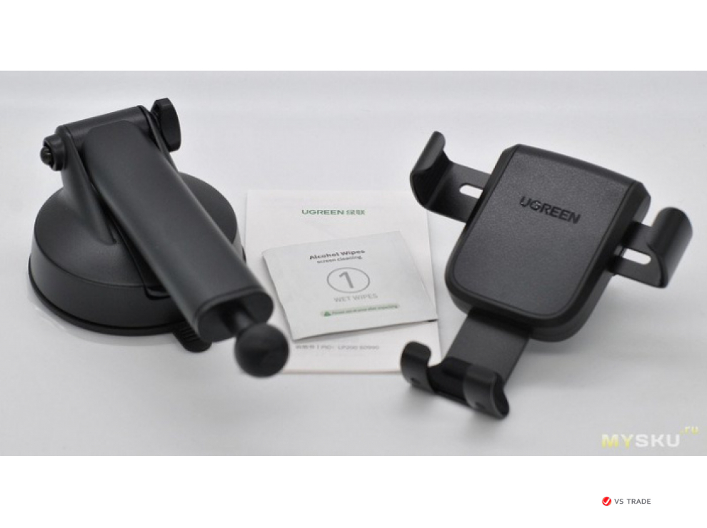 Держатель для телефона Ugreen LP200 Gravity Phone Holder with Suction Cup