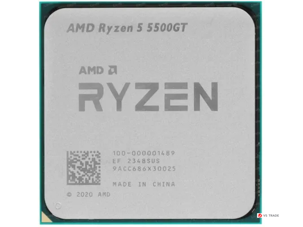 Процессор AMD Ryzen 5 5500GT, AM4, 6C/12T, 3.6GHz base, 4.4GHz Turbo, L3 16Mb, Radeon Vega 7, 100-000001489, Tray