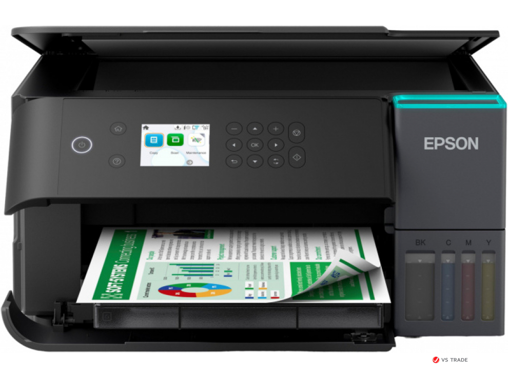 МФУ струйное цветное EPSON L6360 C11CL42402, А4, до 35 стр/м, WIFI, USB, Ethernet, no ADF