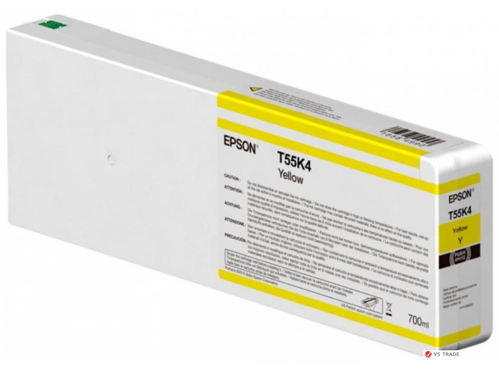 Картридж с желтыми чернилами Epson C13T55K400 UltraChrome HDX/HD 700ml