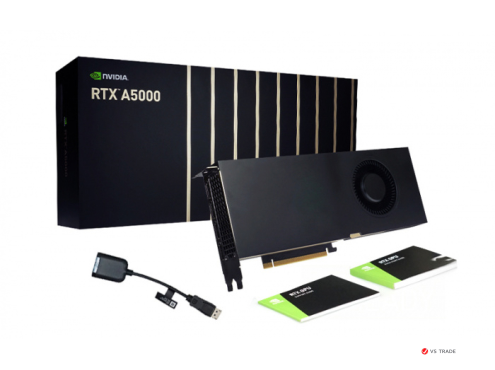 Видеокарта PNY NVIDIA RTX A5000, 24Gb GDDR6, 384bit, VCNRTXA5000-SB