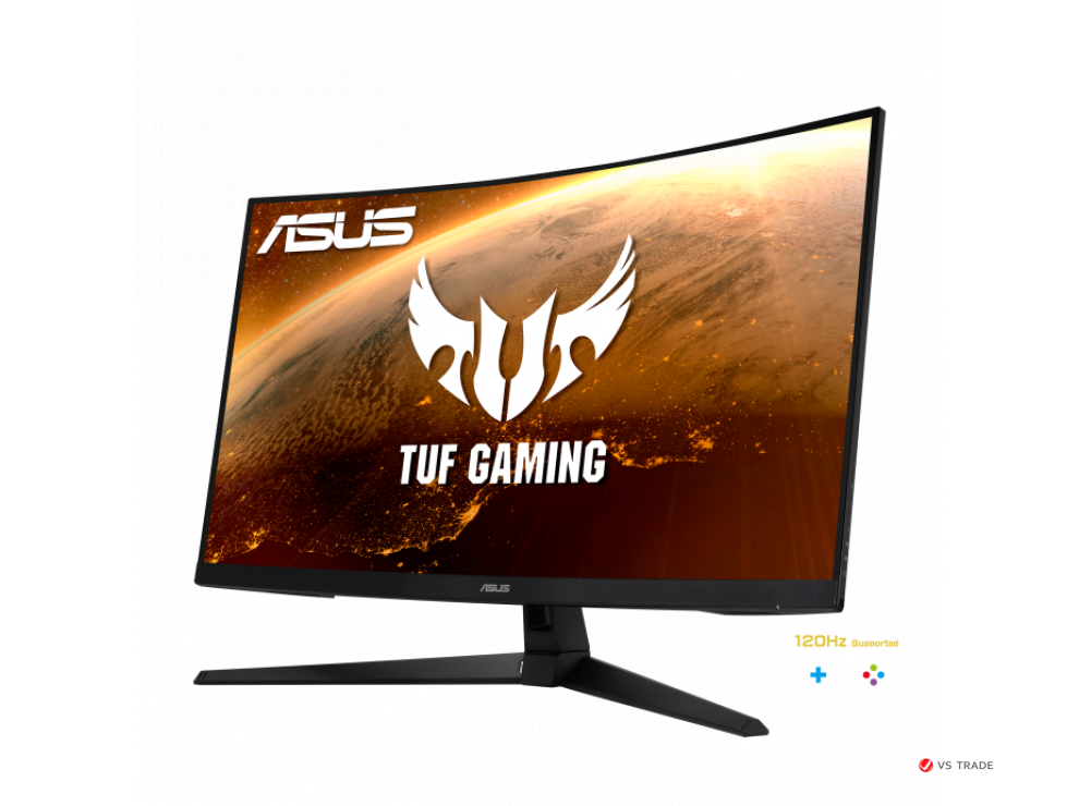 Монитор ASUS VG32VQ1BR 31.5" VA Curved 1500R 16:9 WQHD (2560x1440x165Hz),250cd/m2,3000:1,178/178,1ms,HDMI,DP,Sp2W,HDR10