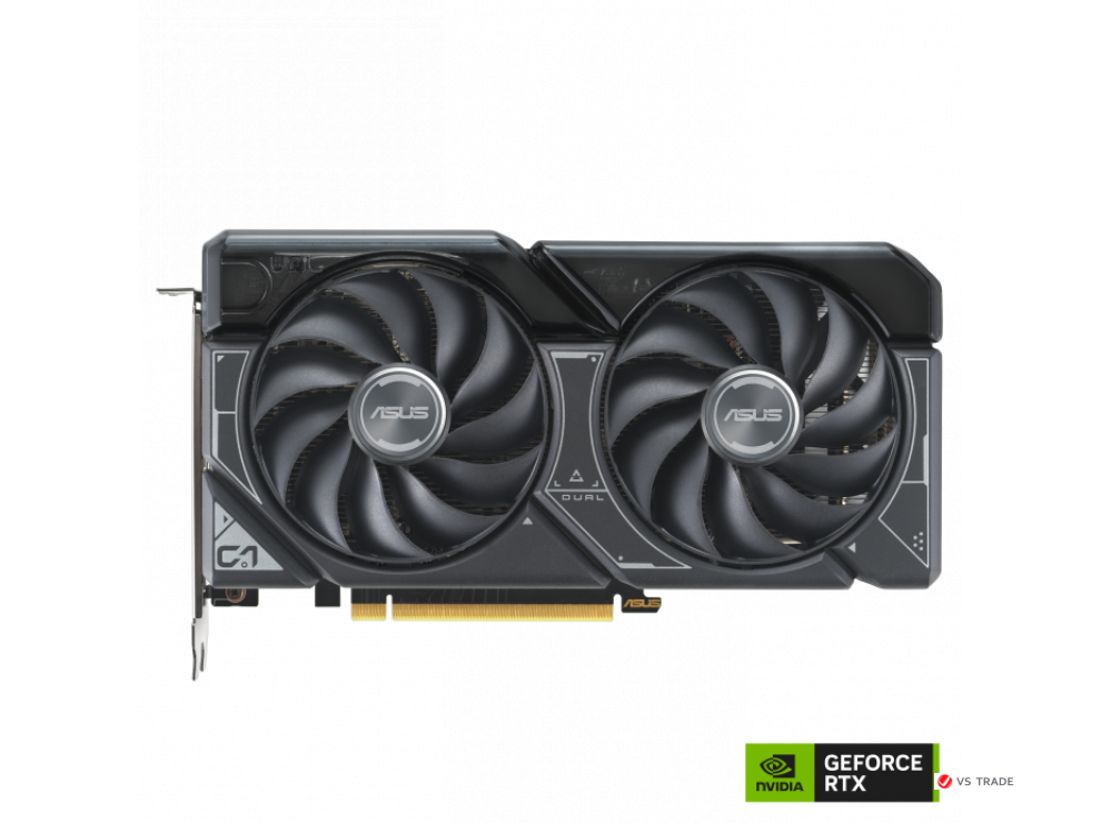 Видеокарта ASUS Dual GeForce RTX 4060 OC, 8 ГБ GDDR6/128-бит, 3072 ядра CUDA, PCI E 4.0, HDMI, DisplayPort, BOX