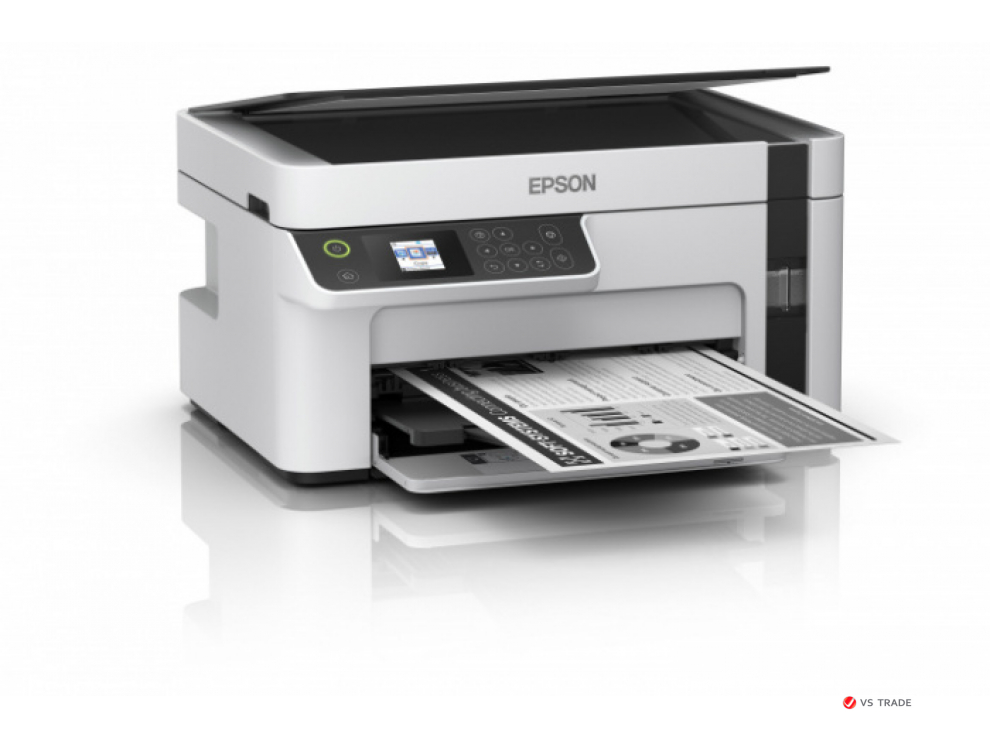 МФУ Струйное Epson M2120, А4, чб, 32 стр/мин, Сканер 1200x2400dpi, USB, WIFI, C11CJ18404