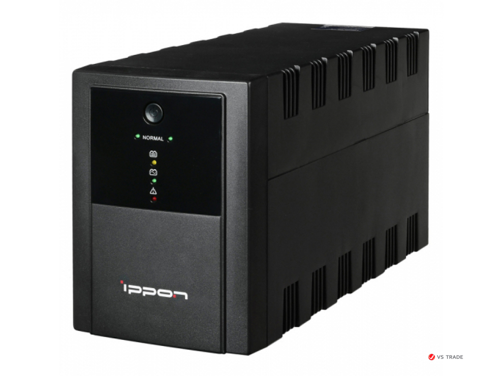ИБП Ippon Back Basic 2200, 2200VA, 1320Вт, AVR 162-280В, 6хС13, управление по USB, без комлекта кабелей