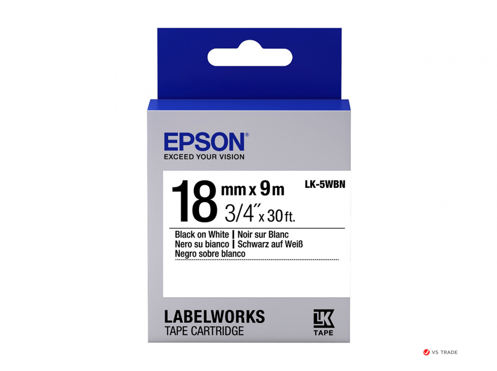 Стандартная лента Epson LK5WBN