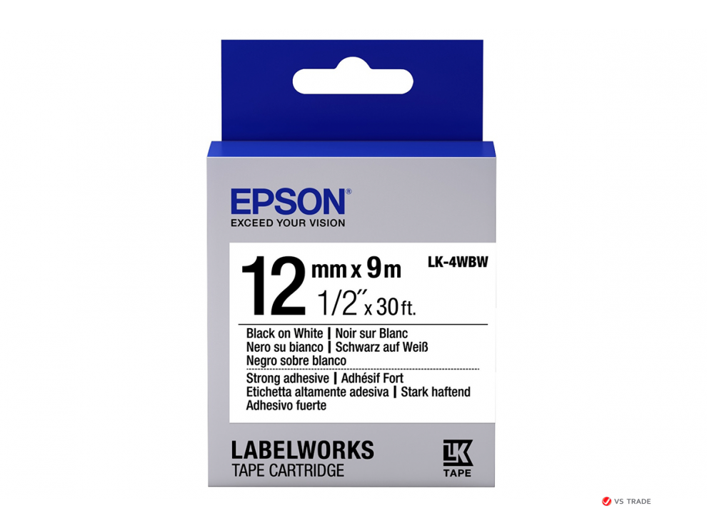 Лента повышенной прочности Epson LK-4WBW