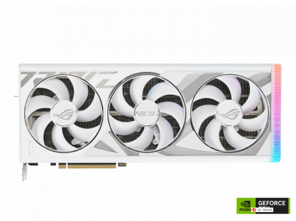 Видеокарта ASUS ROG-STRIX-RTX4080-O16G-WHITE,GAMING,16GB GDDR6X,256bit,9728 CUDA CORE,2xHDMI,3xDP,White OC Edition,BOX