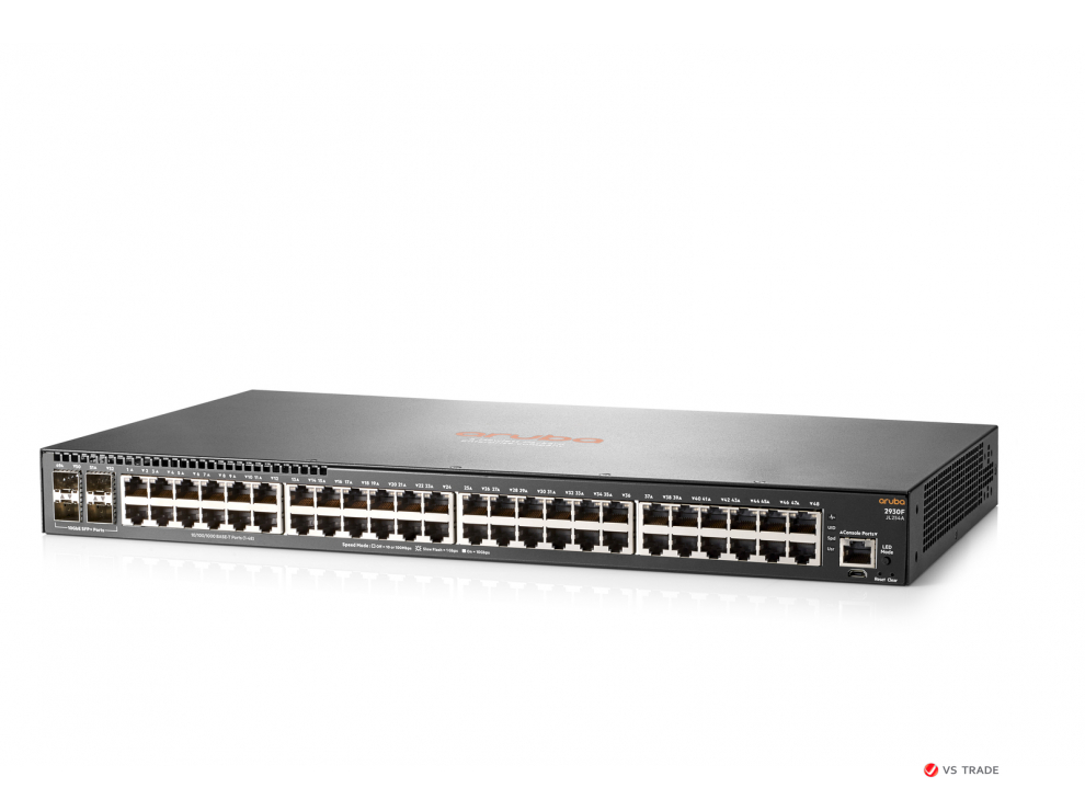 Коммутатор JL260A Aruba 2930F 48G 4SFP Layer 3 Switch, 1U (48xRJ-45 10/100/1000 ports, 4xSFP 1GbE ports)