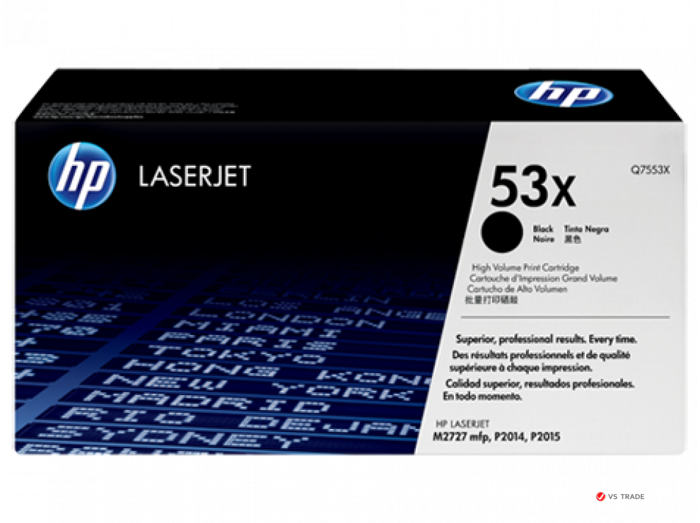 Картридж лазерный HP Q7553X, черный,  На 7000 страниц (5% заполнение) для HP LaserJet P2014/P2015