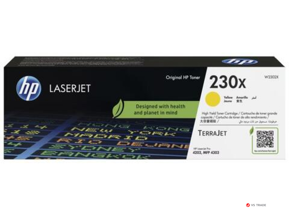 Лазерный картридж HP W2302X  для LaserJet, желтый (5500 стр)