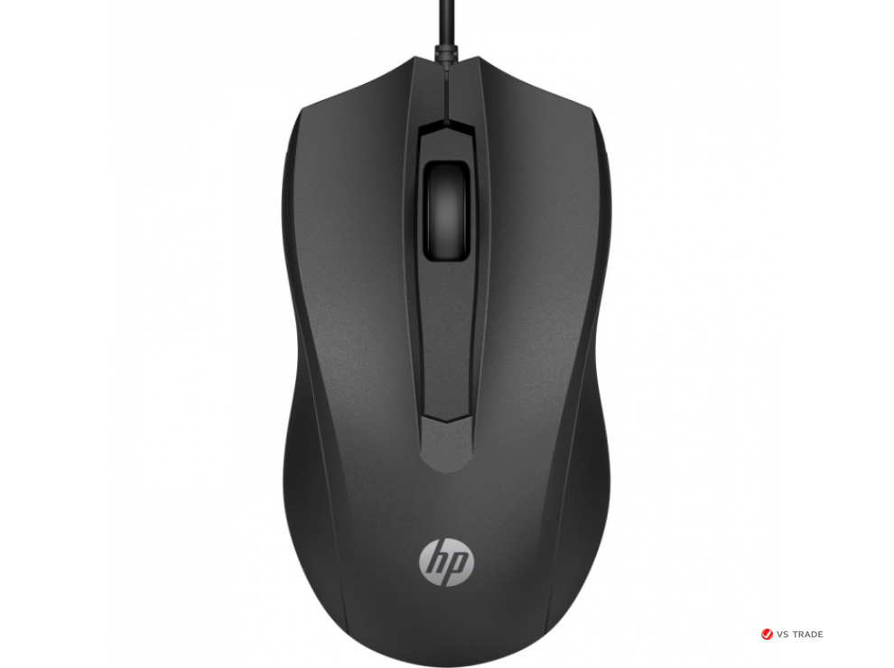 Мышь оптическая проводная HP 6VY96AA 100 Black, USB-A