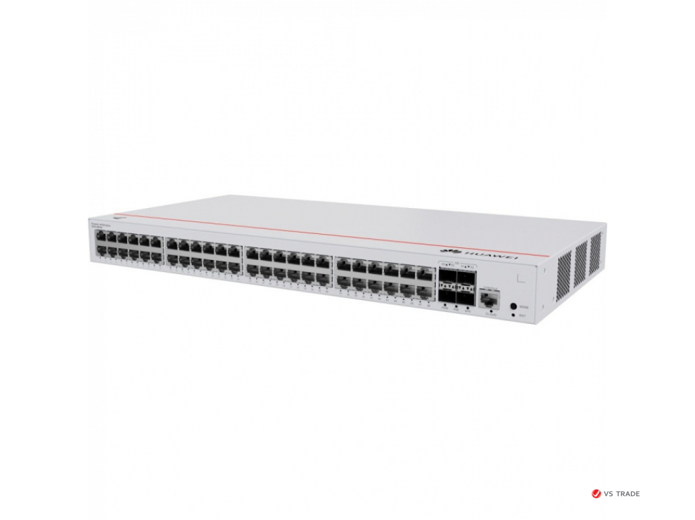 Коммутатор Huawei S220-48P4S (L2, 48*10/100/1000BASE-T ports 380W PoE+, 4*GE SFP ports, AC power)