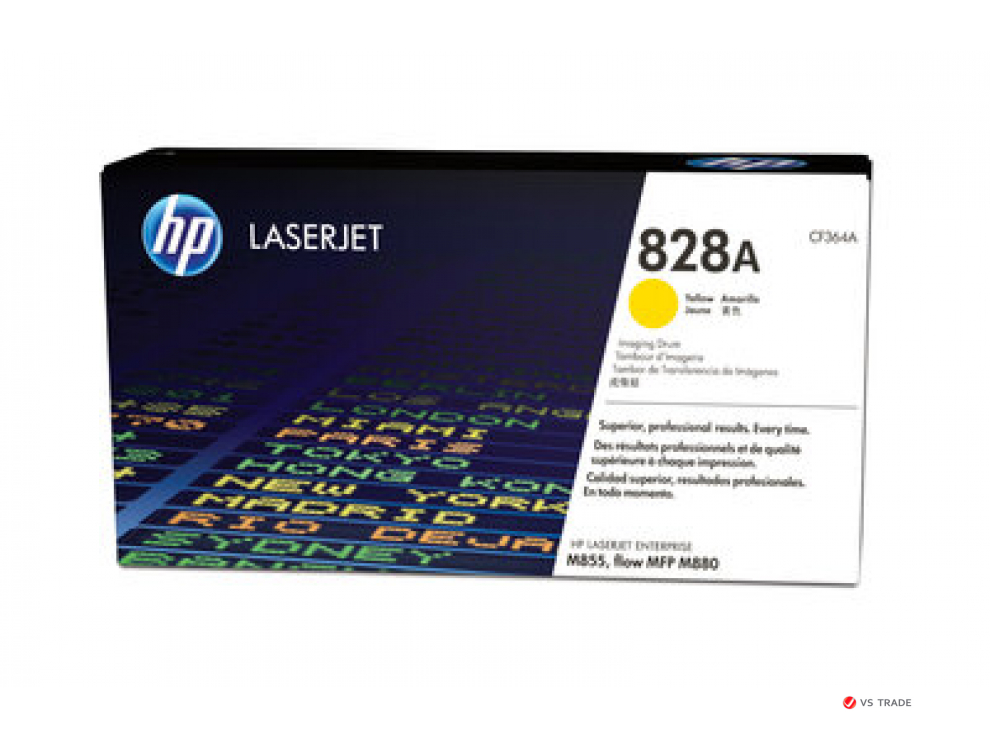 Картридж лазерный HP CF364A Dram, для принтеров HP ColorLaserJet M855XH series, желтый