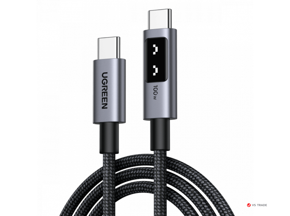 Кабель UGREEN L509  Uno USB-C/USB-C PD Fast Charging Cable 5A Max 1m, 35501