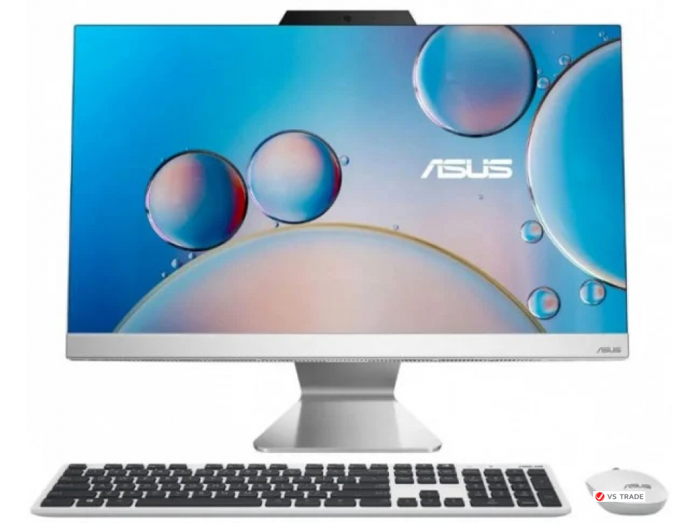 Моноблок ASUS F3702WFAK-WA005W White/27 FHD/R5-7520U/8GB/512GB PCIE G3 SSD/Wi-Fi 6+BT 5.3/1080p+IR/90W/WD kb&ms/W11H
