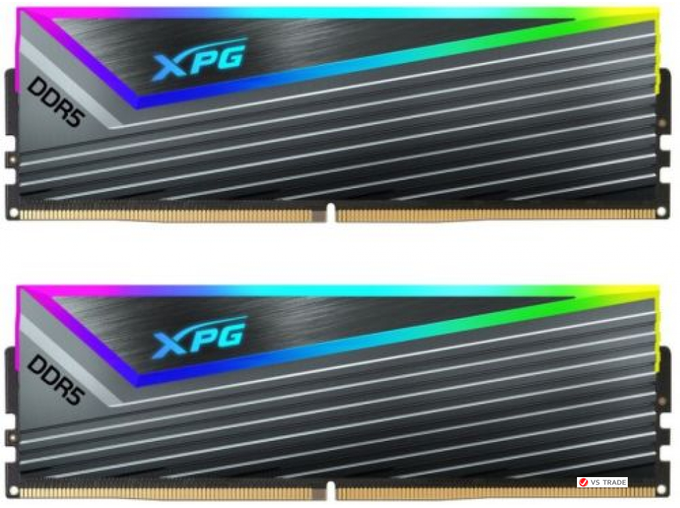 ОЗУ A-Data XPG Caster RGB 32Gb (16x2) 6000MHz DDR5 DIMM, CL40, 1.35v,  AX5U6000C4016G-DCCARGY