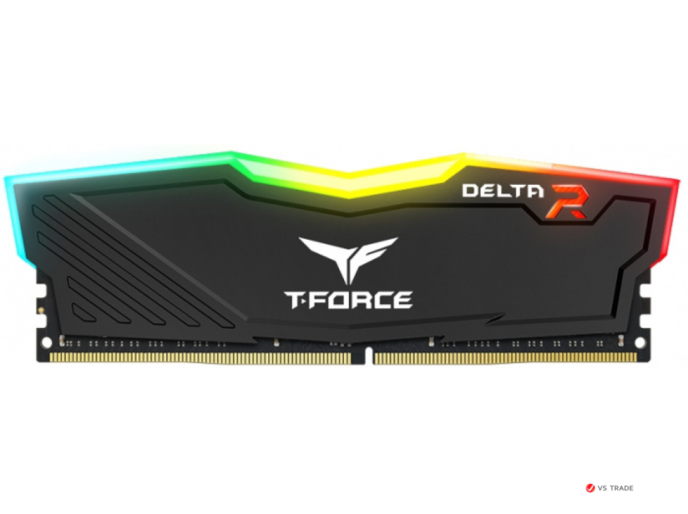 ОЗУ TeamGroup T Force Delta RGB 16Gb/3600MHz, CL18, 1.35V, RGB, Black, TF3D416G3600HC18J01