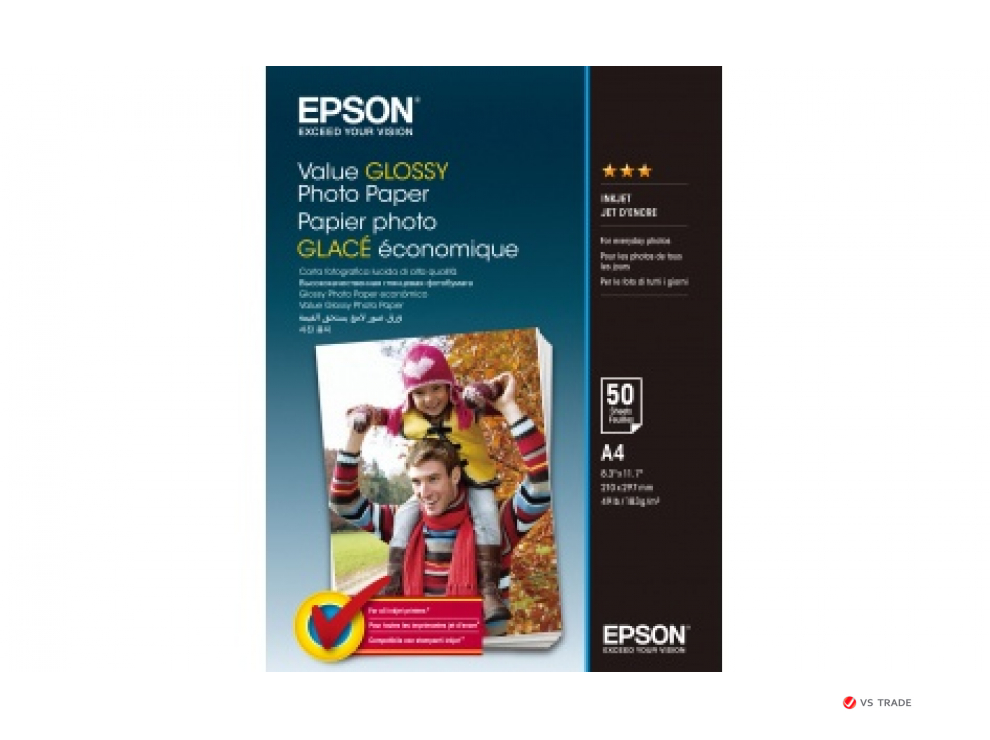 Фотобумага Epson C13S400036 Value Glossy Photo Paper A4 50 sheet