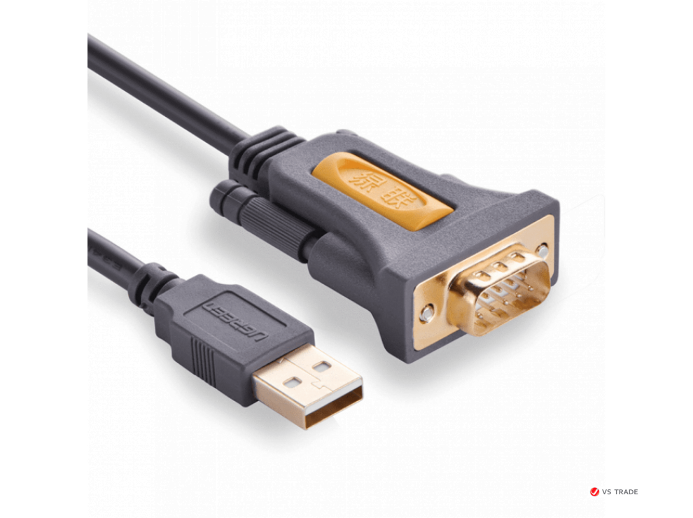 Кабель UGREEN CR104 USB to DB9 RS-232 Adapter Cable 1.5m, 20211