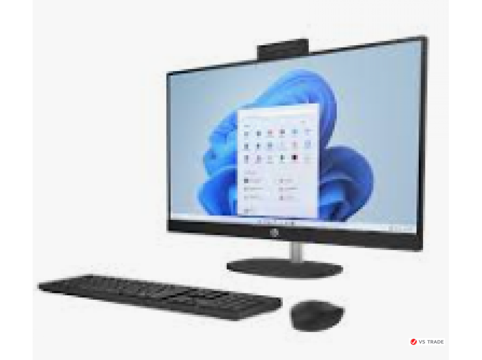 Моноблок HP 27-cr0067ci,R5-7520U,8G D5,512G PCIe,UMA,NT 27 FHD IPS,DOS,Jet Black,HD Cam,1yw