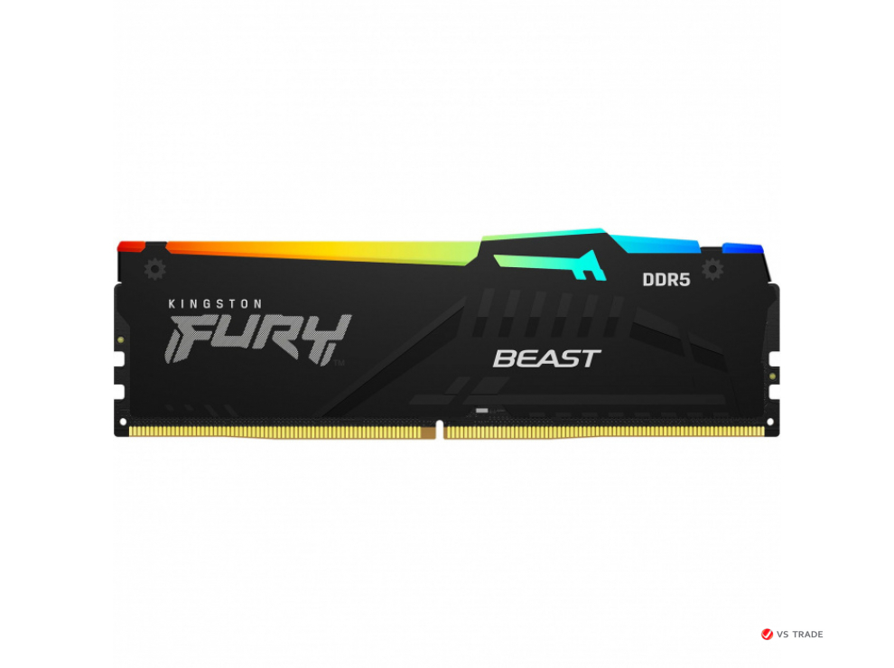 ОЗУ DDR5 Kingston FURY Beast RGB 8Gb, 5600MHz, CL36, 1,25v, KF556C36BBEA-8