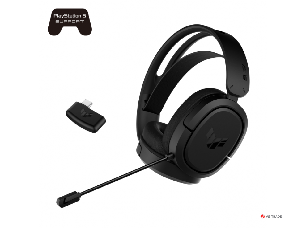 Беспроводная гарнитура ASUS TUF GAMING H1 WL  2,4 ГГц/USB-C/7.1, 90YH0391-B3UA00