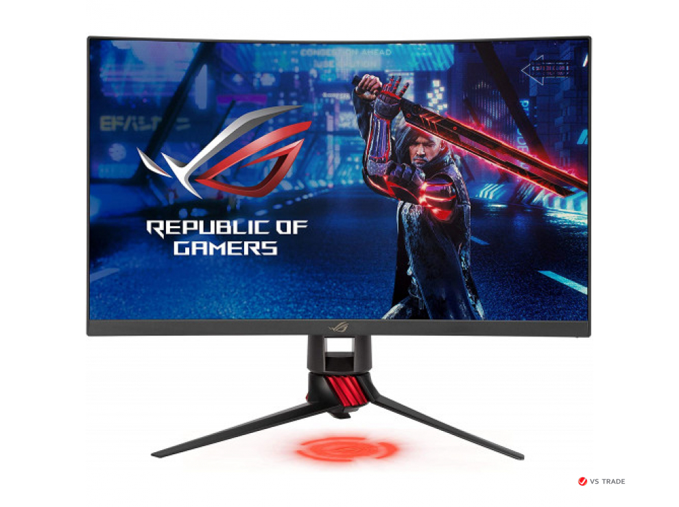 Монитор ASUS XG27WQ 27" VA, 16:9 WQHD (2560x1440x165Hz),400cd/m2,3000:1,178/178,1ms,HDMI,DP,Sp 2W,1500R,Black,HDR10