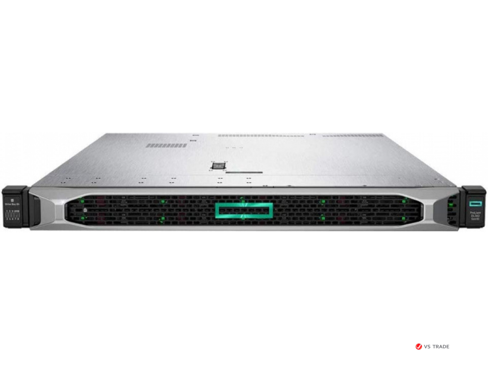 Сервер HPE DL360 Gen10 P56956-B21 (1xXeon 4210R(10C-2.4G)/ 1x32GB 2R/ 8SFF BC/ MR416i-p 4GB Batt/ 4x1GbE/ 1x800Wp/3yw)