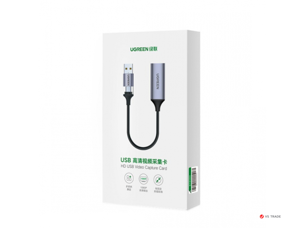 Переходник Ugreen CM489 USB 1080P Video Capture Device, 40189